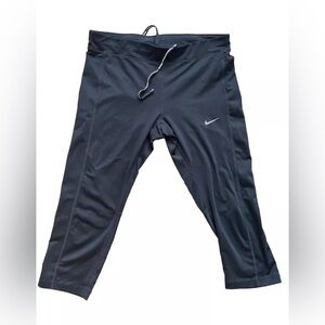 Women’s NIKE DRI FIT running soccer tennis yoga fitness workout tights M EUC